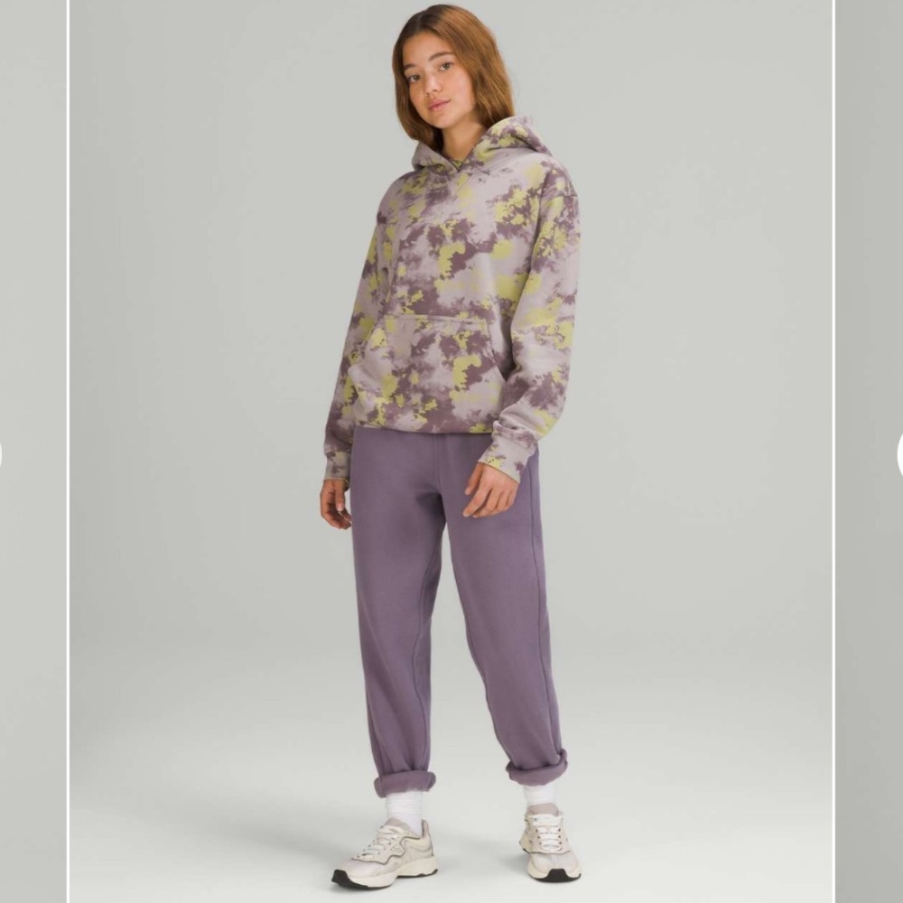 Lululemon All Yours Hoodie Orbital Tie Dye Mauve Grey Multi Size 10 - Picture 2 of 7